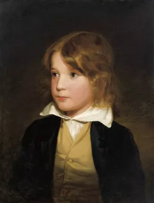 Portrait Of Joseph Amerling by Friedrich Von Amerling Oil Painting