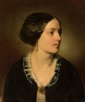 Portrait of Katarzyna Potocka nee Branicka by Friedrich Von Amerling Oil Painting