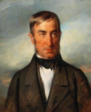 Portrait of the Brickyard Owner Joseph Lager by Friedrich Von Amerling Oil Painting