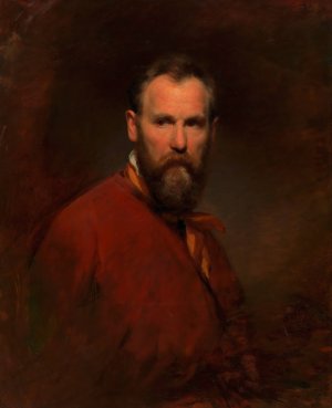 Selbstbildnis Friedrich von Amerling by Friedrich Von Amerling Oil Painting