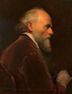 Selbstbildnis Friedrich von Amerling by Friedrich Von Amerling Oil Painting