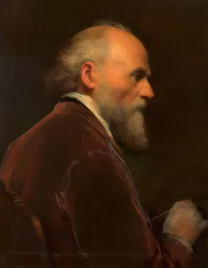 Selbstbildnis Friedrich von Amerling by Friedrich Von Amerling Oil Painting