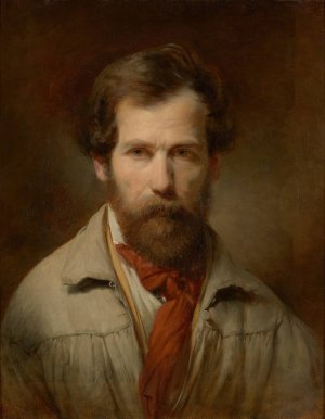 Selbstportrat by Friedrich Von Amerling Oil Painting