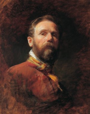 Self-portrait by Friedrich Von Amerling Oil Painting