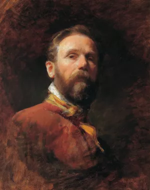 Self-portrait by Friedrich Von Amerling Oil Painting