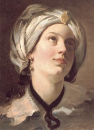 Studie zu Einer Lautenspielerin by Friedrich Von Amerling Oil Painting