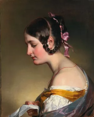The Letter Oil painting by Friedrich Von Amerling