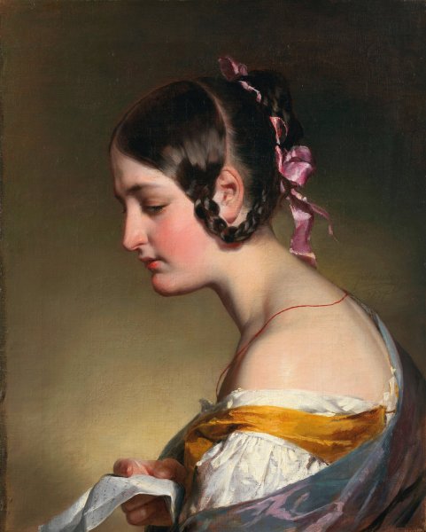 Main Product Photo of The Letter  Painting by Friedrich Von Amerling
