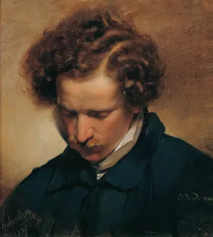 The painter Eduard Bendemann by Friedrich Von Amerling Oil Painting