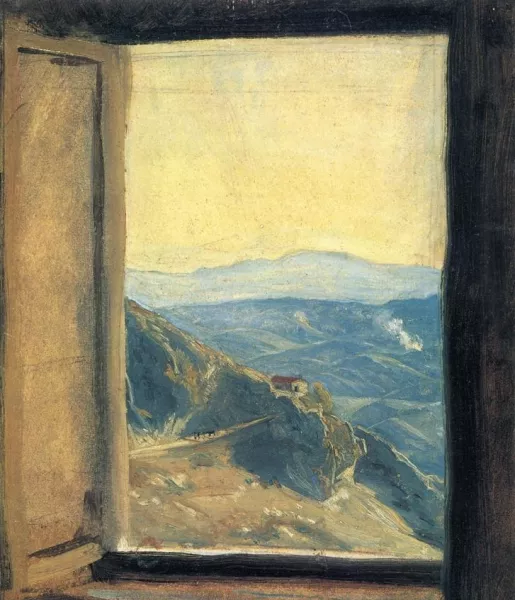 View from a Window by Friedrich Wasmann Oil Painting Reproduction For ...