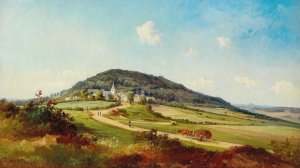 Blick auf Aremberg by Friedrich Zeller Oil Painting