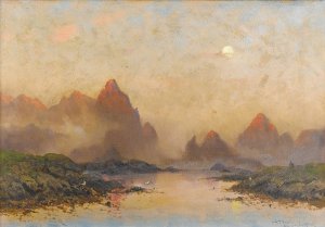 Lofoten by Frithjof Smith-Hald Oil Painting