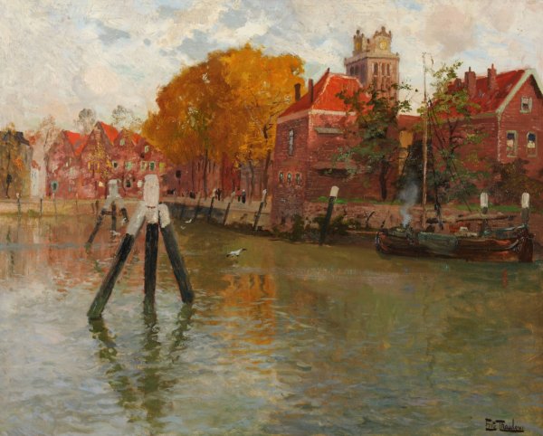 Main Product Photo of Dordrecht Painting by Frits Thaulow