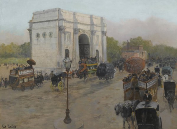 Main Product Photo of Marble Arch, London Painting by Frits Thaulow