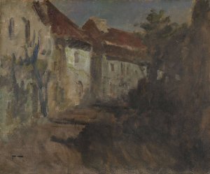 Moonlight in Dieppe by Frits Thaulow Oil Painting