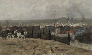 Parisian View by Frits Thaulow Oil Painting