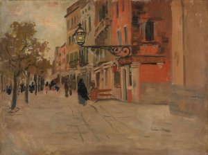 Street in Venice by Frits Thaulow Oil Painting