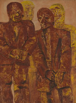 De beschuldigden by Frits Van Den Berghe Oil Painting