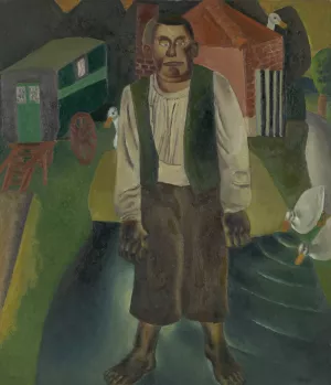De idioot bij de vijver by Frits Van Den Berghe Oil Painting