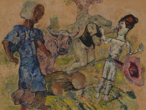 Het rijk der natuur by Frits Van Den Berghe Oil Painting