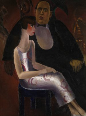 Paul-Gustave van Hecke and his Wife Norine De Schrijver by Frits Van Den Berghe Oil Painting