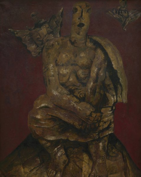 Main Product Photo of The Singing Image  Painting by Frits Van Den Berghe
