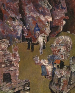The Unknown Temple by Frits Van Den Berghe Oil Painting