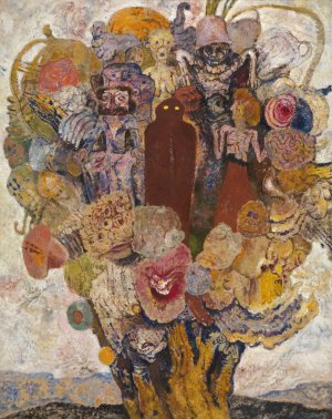 Tree in Bloom by Frits Van Den Berghe Oil Painting