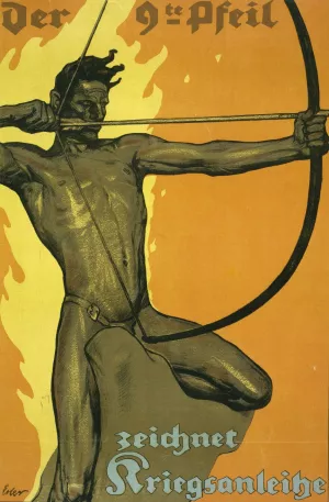 Der 9te Pfeil, zeichnet Kriegsanleihe Oil painting by Fritz Erler