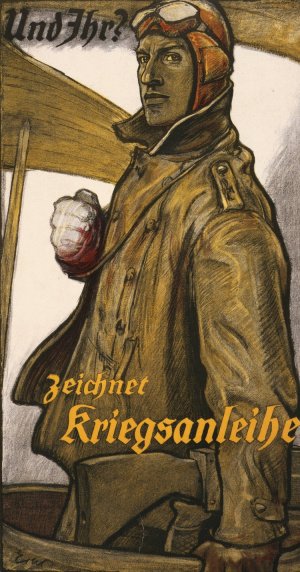 Und Ihr, Zeichnet Kriegsanleihe by Fritz Erler Oil Painting