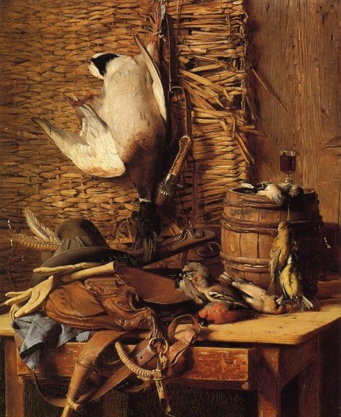Main Product Photo of Still Life, A Hunter's Bounty Painting by Fritz Mikesch