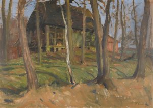 GehOft in Weyermoor by Fritz Overbeck Oil Painting