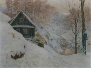 Das Seebachtal bei Franzensbad by Fritz Pontini Oil Painting