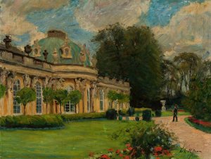 Sanssouci Palace in Potsdam by Fritz Rhein Oil Painting