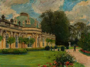 Sanssouci Palace in Potsdam by Fritz Rhein Oil Painting