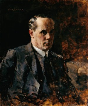 Selbstbildnis by Fritz Rojka Oil Painting