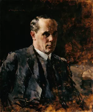 Selbstbildnis Oil painting by Fritz Rojka