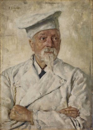 The Cook Simeon by Fritz Schider Oil Painting