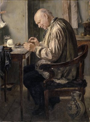 The Dental Technician by Fritz Schider Oil Painting