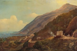 Camino Nuevo De Maiquetia by Fritz Sigfried Georg Melbye Oil Painting
