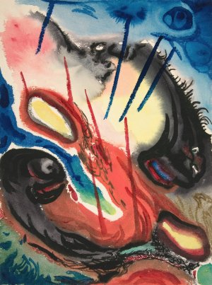 Abstract Forms Oil painting by Fritz Stuckenberg