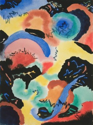 Forms by Fritz Stuckenberg Oil Painting