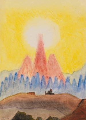 Ohne Titel by Fritz Stuckenberg Oil Painting