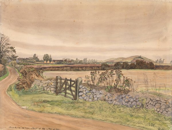 Efterarslandskab  by Fritz Syberg - Hand-Painted Oil Painting Reproduction