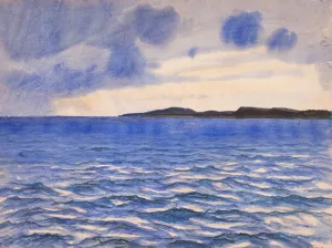 Marine. Fyns Hoved Oil painting by Fritz Syberg