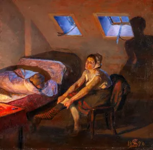 Morning Oil painting by Fritz Syberg