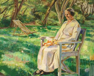 Sommereftermiddag by Fritz Syberg Oil Painting