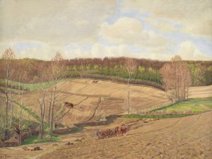 Ved forarstid by Fritz Syberg Oil Painting