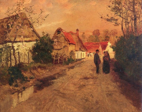 Main Product Photo of Arques-La-Bataille, Normandie Painting by Fritz Thaulow