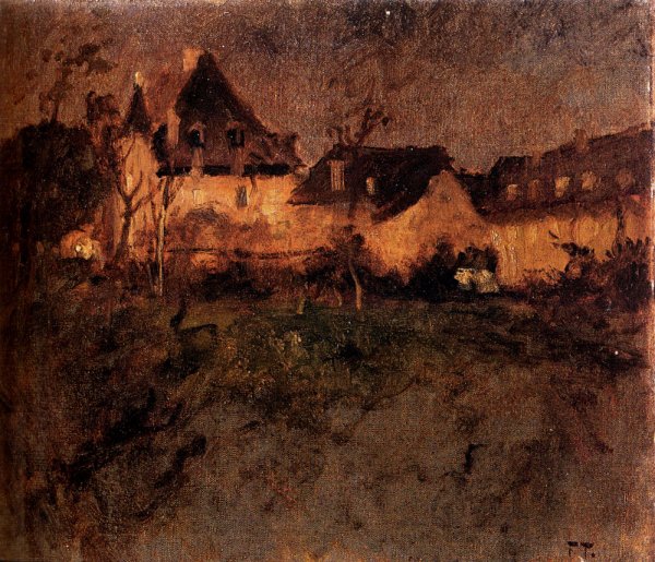 Main Product Photo of Fra Beaulieu Painting by Fritz Thaulow